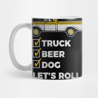 Country Dog - Dog and Truck Weekend Checklist graphic Mug